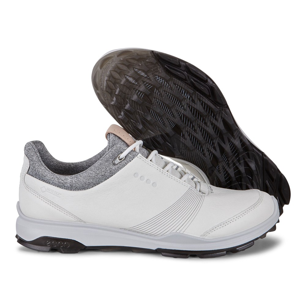 ECCO Womens Golf Shoes White - Biom Hybrid 3 Gtx - OYP-941835